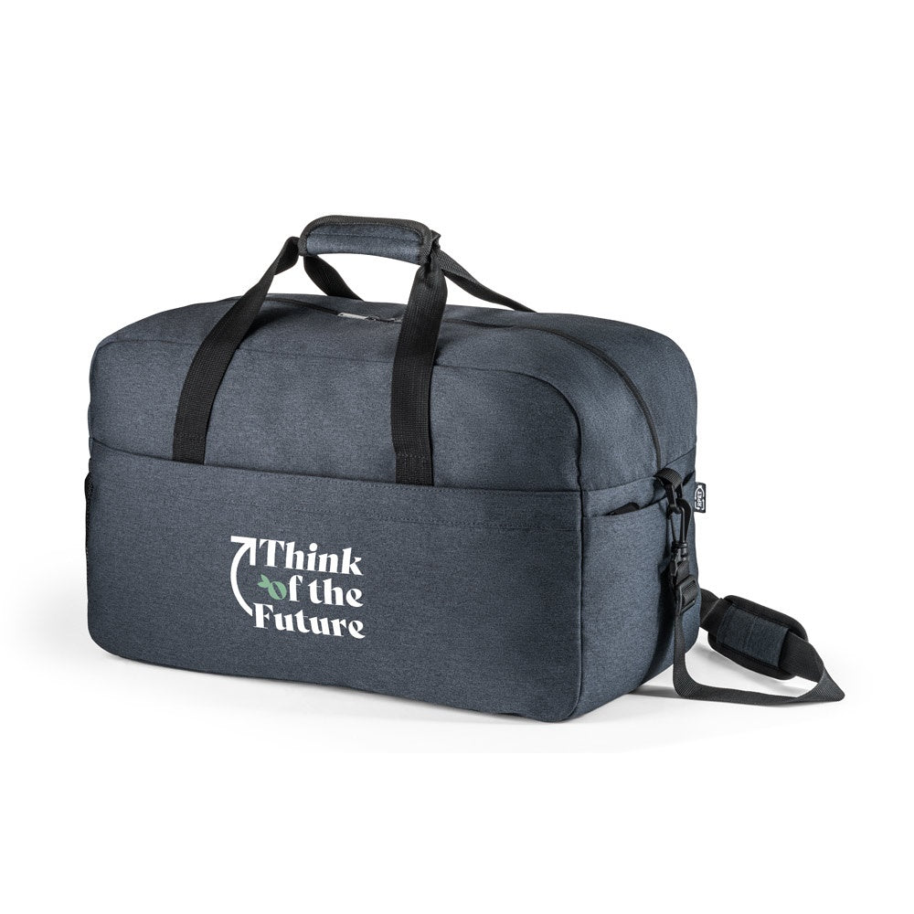 REPURPOSE SPORTS promotional sports bag in blue with custom logo branding