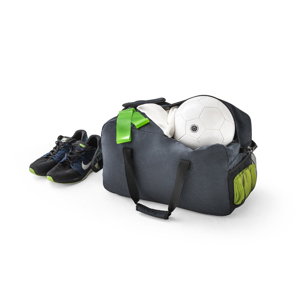 REPURPOSE SPORTS promotional sports bag in blue with custom logo branding
