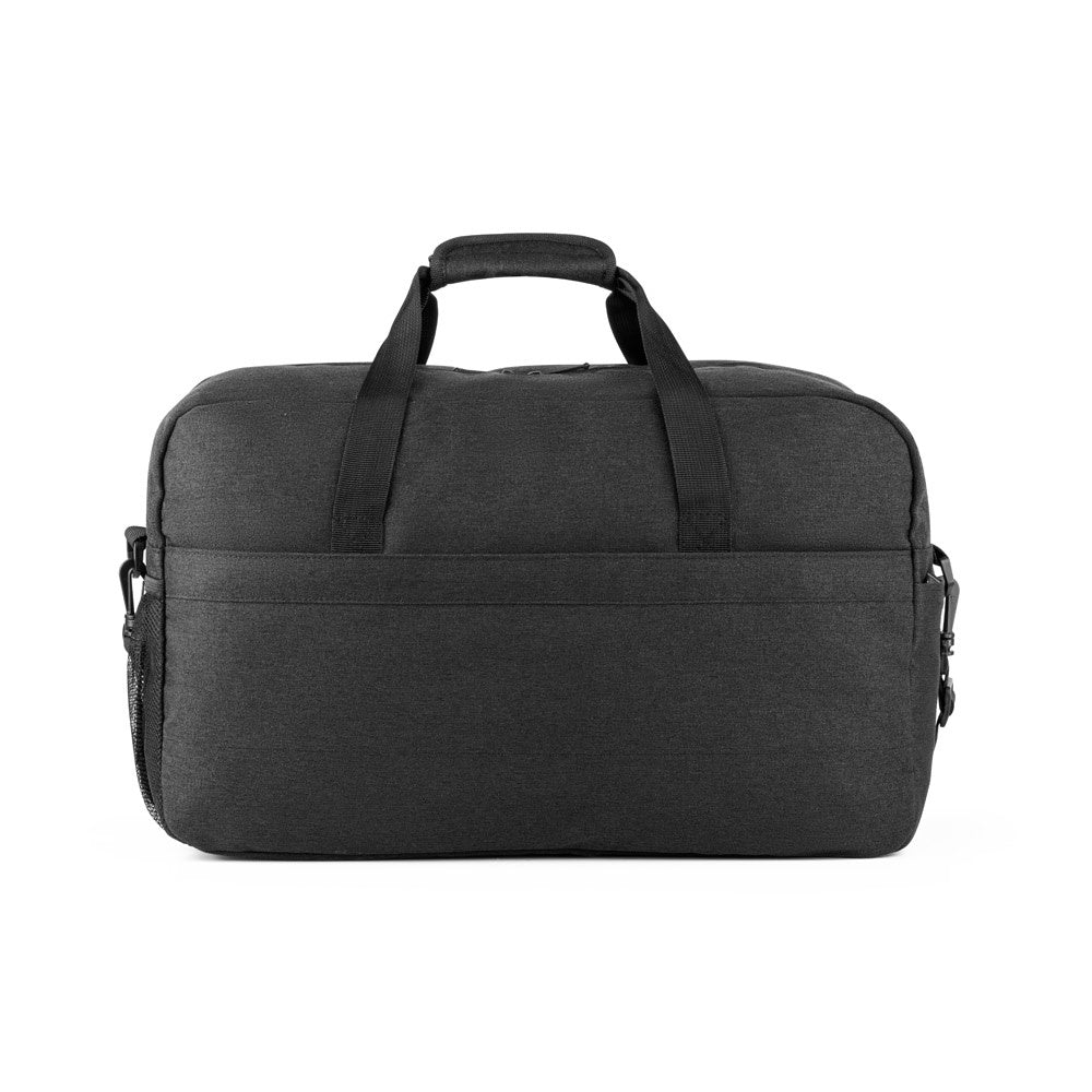 REPURPOSE SPORTS promotional sports bag in dark grey (detail view) with custom logo branding
