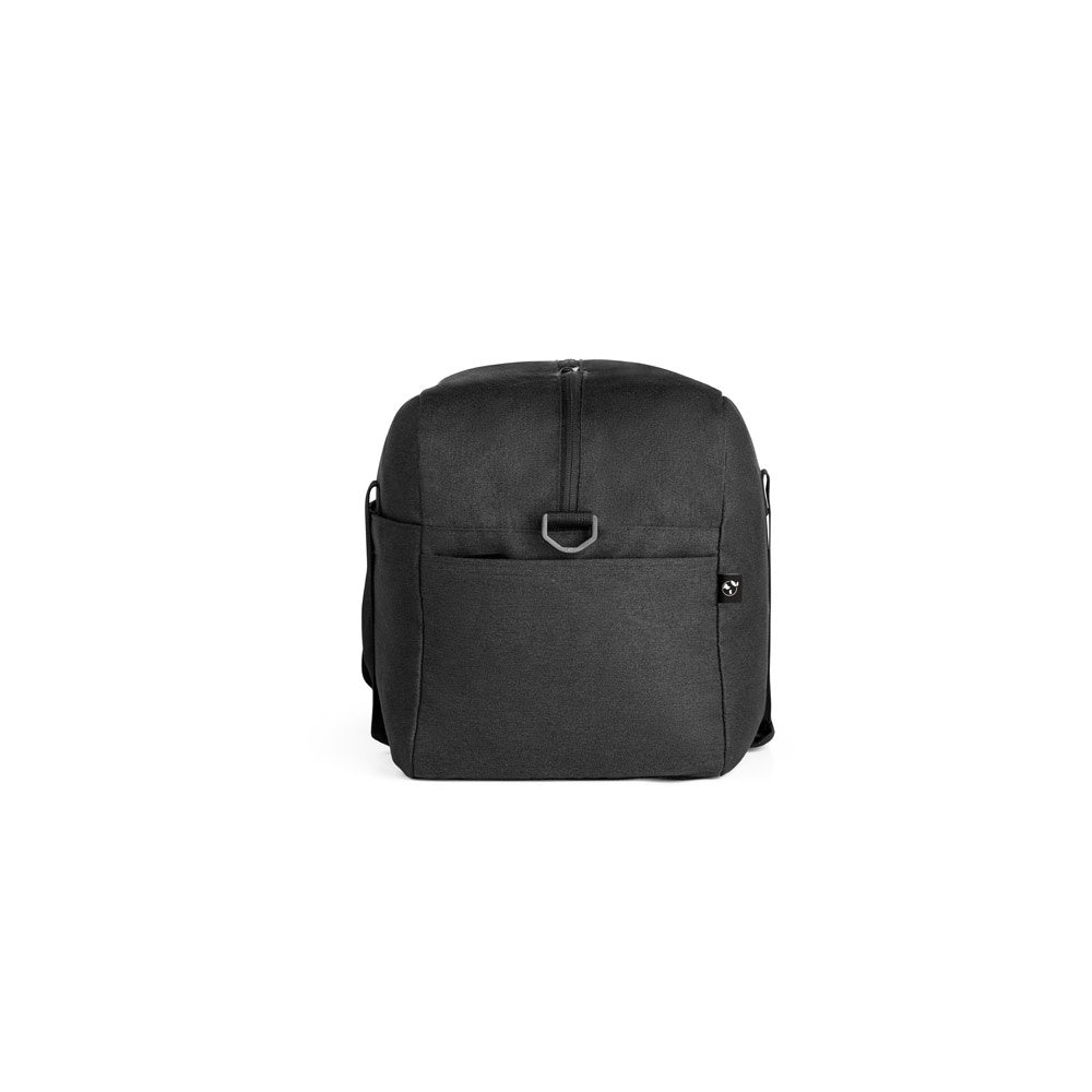 REPURPOSE SPORTS promotional sports bag in dark grey (detail view) with custom logo branding