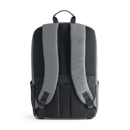 BROOKLYN promotional laptop bag in light grey (detail view) with custom logo branding