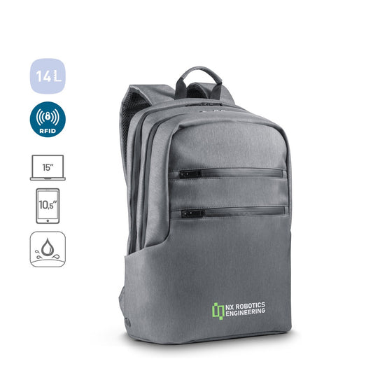 BROOKLYN promotional laptop bag (complete set view) with custom logo branding