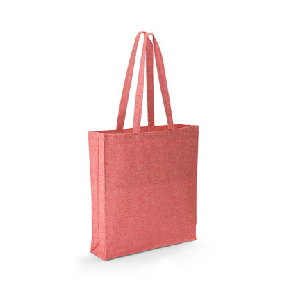MARACAY promotional tote bag in red with custom logo branding