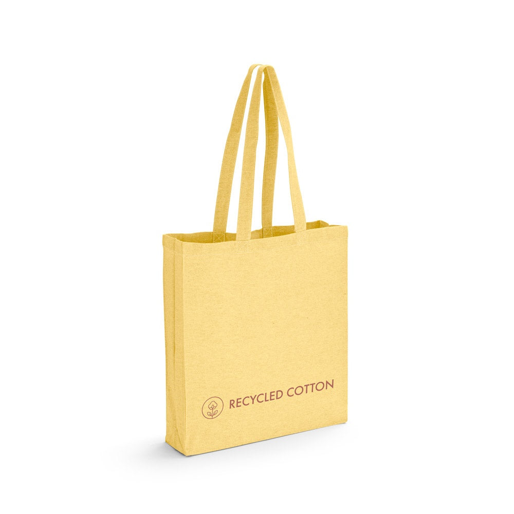 MARACAY promotional tote bag in yellow with custom logo branding