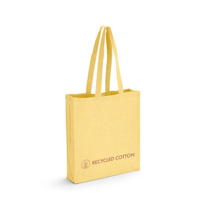 MARACAY promotional tote bag in yellow with custom logo branding