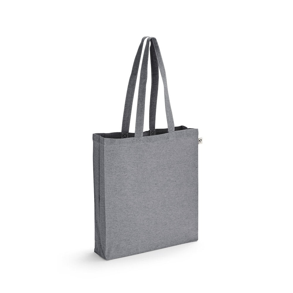 MARACAY promotional tote bag in dark grey with custom logo branding
