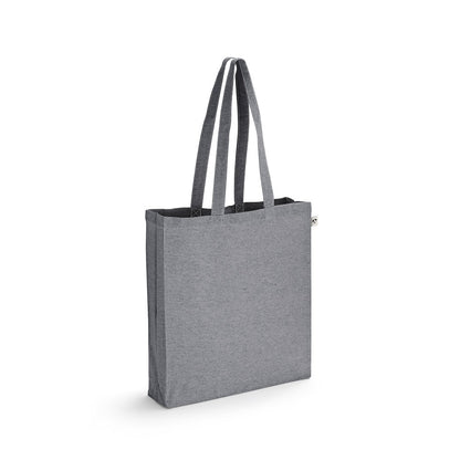 MARACAY promotional tote bag in dark grey with custom logo branding