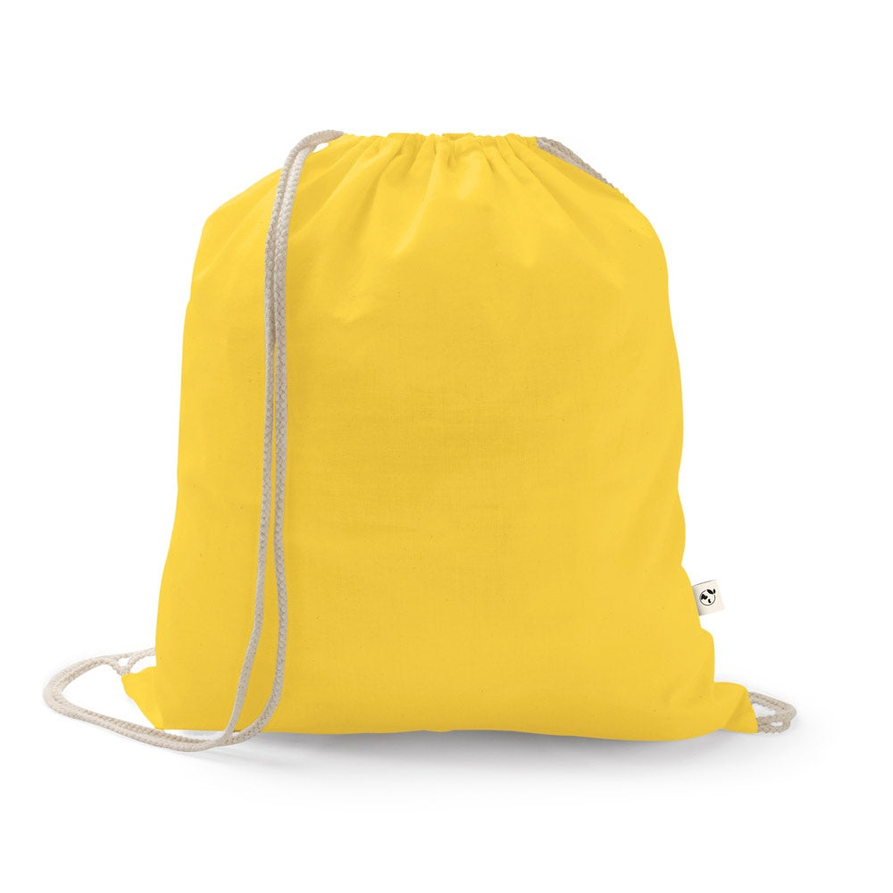 ISTANBUL promotional tote bag in yellow with custom logo branding