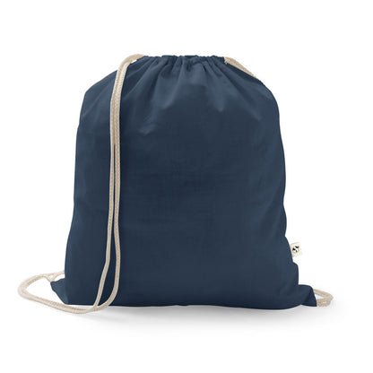ISTANBUL promotional tote bag in navy blue with custom logo branding