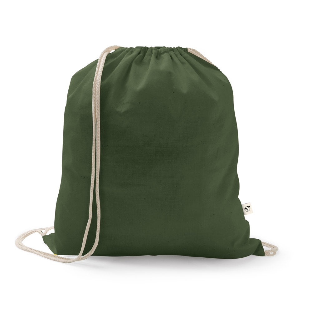 ISTANBUL promotional tote bag in army green with custom logo branding