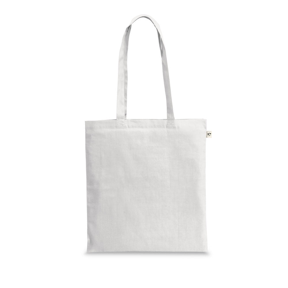 CAIRO promotional tote bag in white with custom logo branding