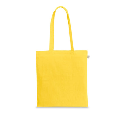 CAIRO promotional tote bag in yellow with custom logo branding