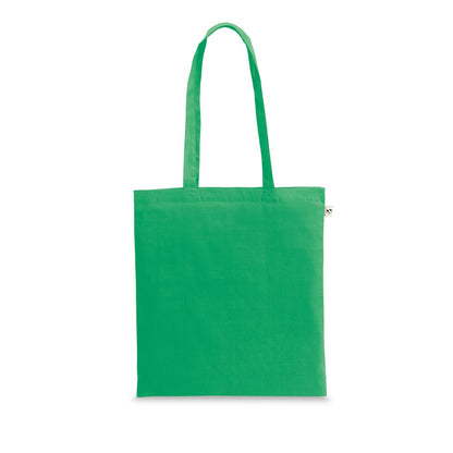CAIRO promotional tote bag in green with custom logo branding