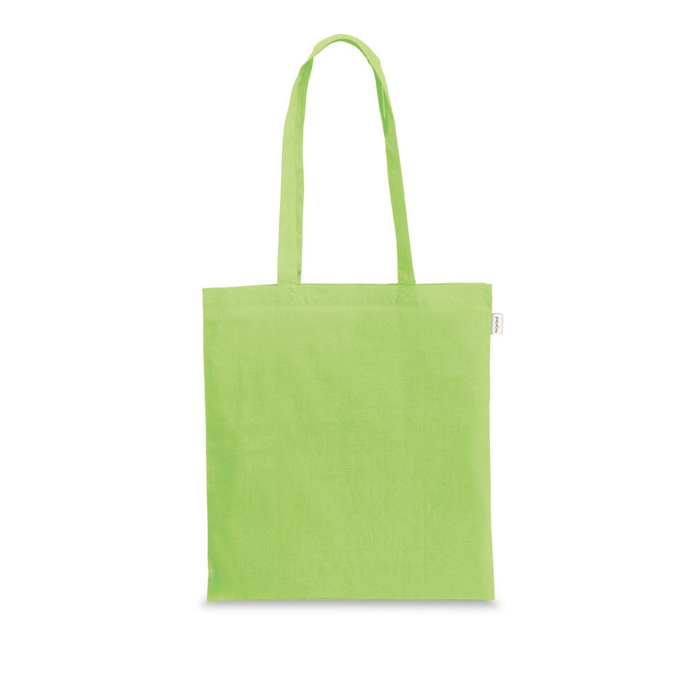 CAIRO promotional tote bag in light green with custom logo branding