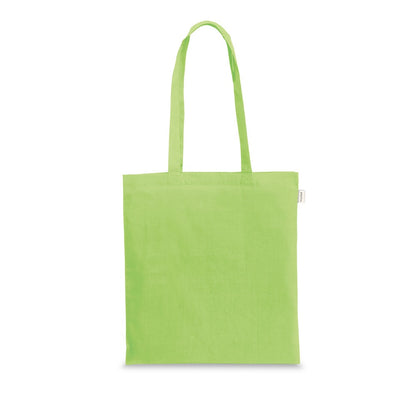 CAIRO promotional tote bag in light green with custom logo branding