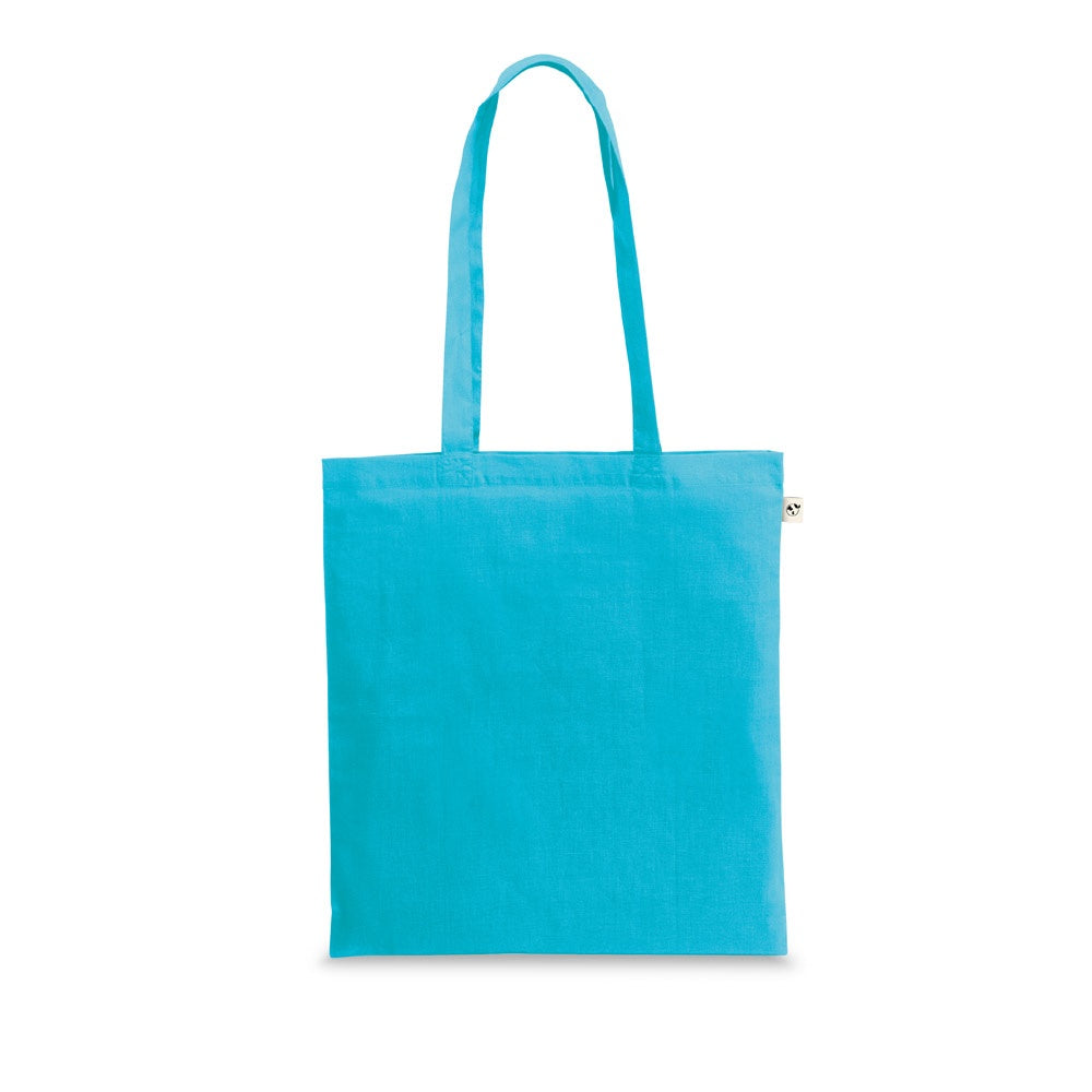 CAIRO promotional tote bag in light blue with custom logo branding