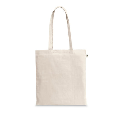 CAIRO promotional tote bag in light natural with custom logo branding
