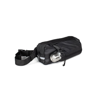 DELFOS POUCH SHINY promotional travel bag in black with custom logo branding