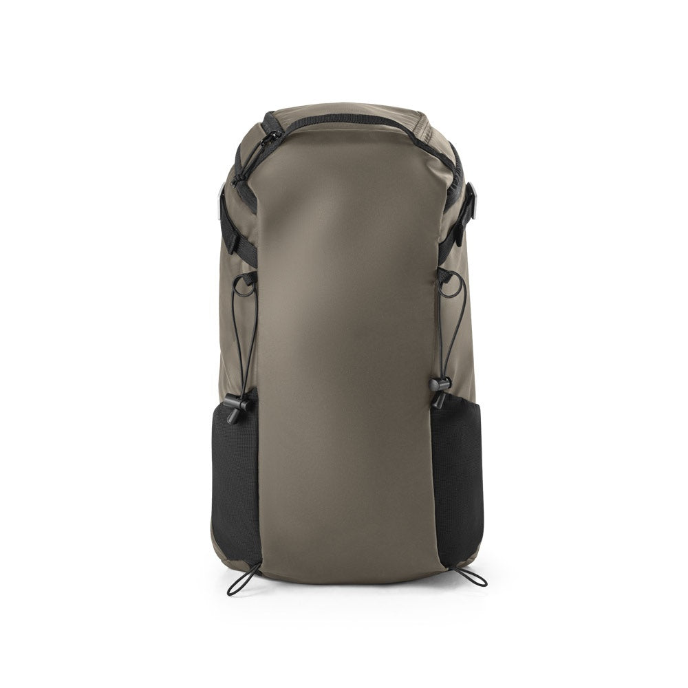 ALASCA promotional backpack in dark green (detail view) with custom logo branding