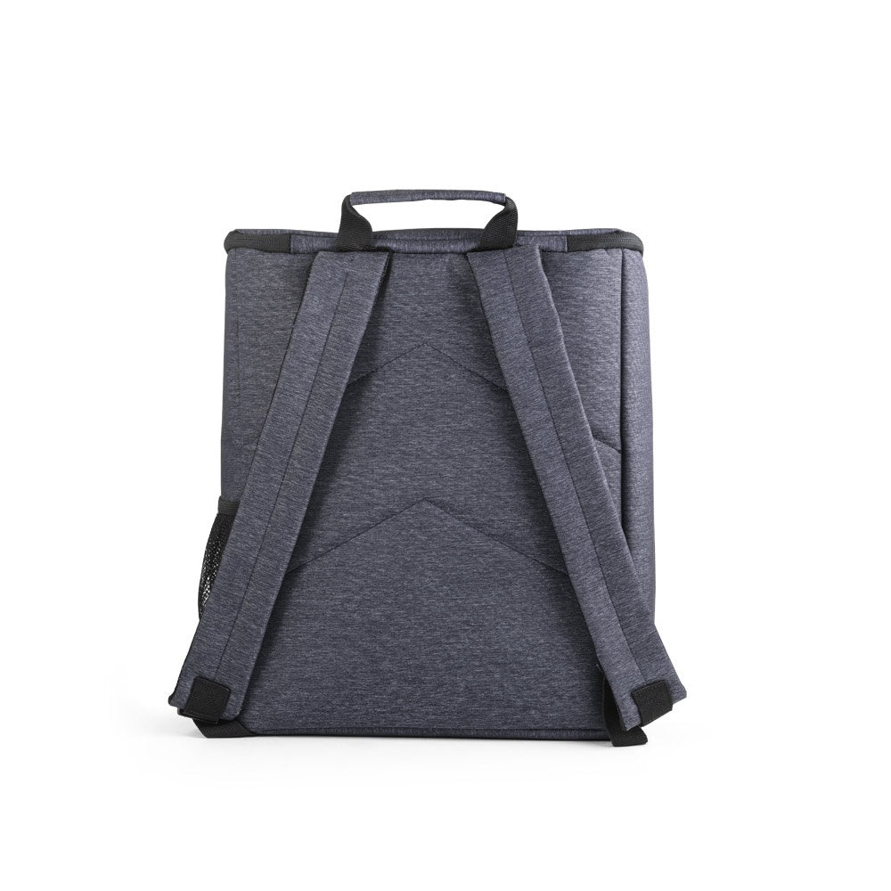 BOSTON COOLER promotional cooler bag in blue (detail view) with custom logo branding