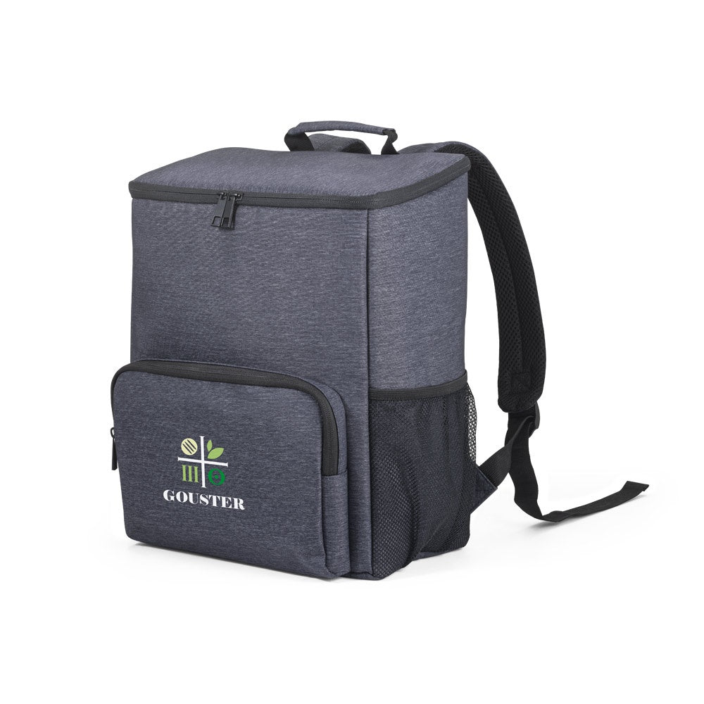BOSTON COOLER promotional cooler bag in blue with custom logo branding