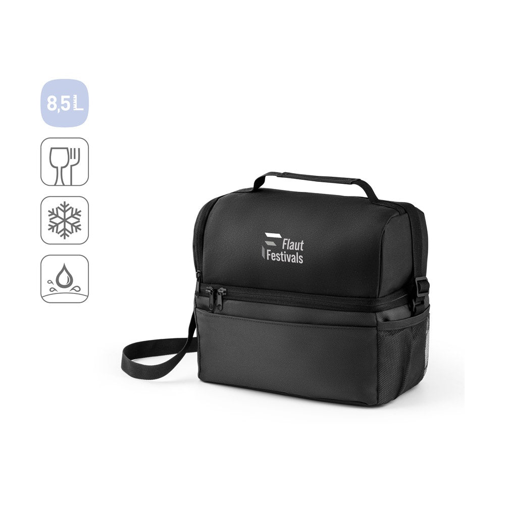 ZIPPERS COOLER promotional cooler bag (complete set view) with custom logo branding