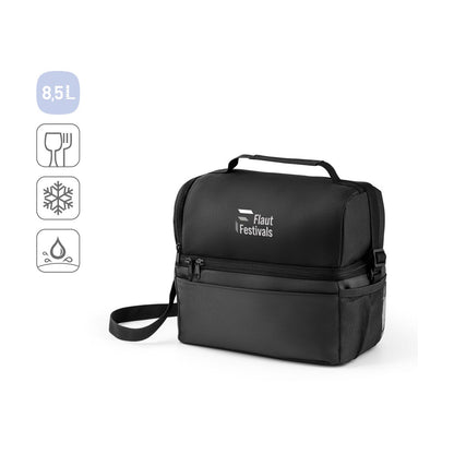 ZIPPERS COOLER promotional cooler bag (complete set view) with custom logo branding