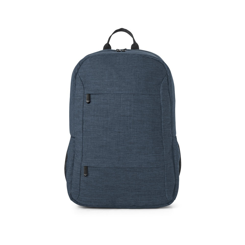 BUSINESS promotional laptop bag in blue (detail view) with custom logo branding
