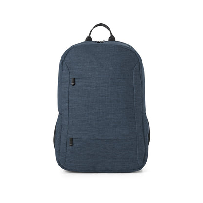 BUSINESS promotional laptop bag in blue (detail view) with custom logo branding