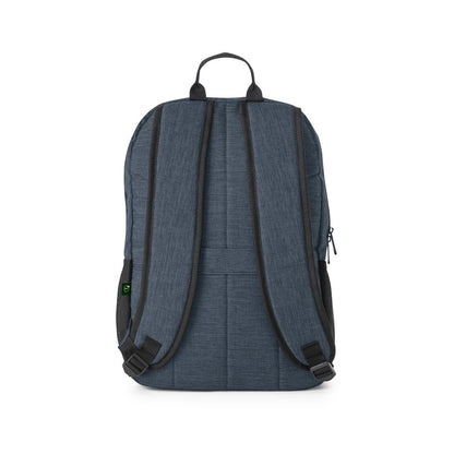 BUSINESS promotional laptop bag in blue (detail view) with custom logo branding