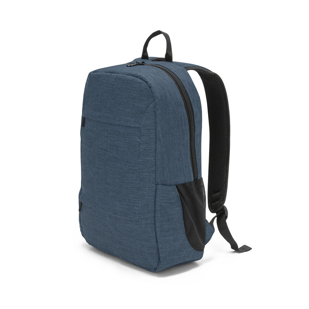 BUSINESS promotional laptop bag in blue (detail view) with custom logo branding