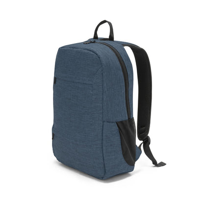 BUSINESS promotional laptop bag in blue (detail view) with custom logo branding