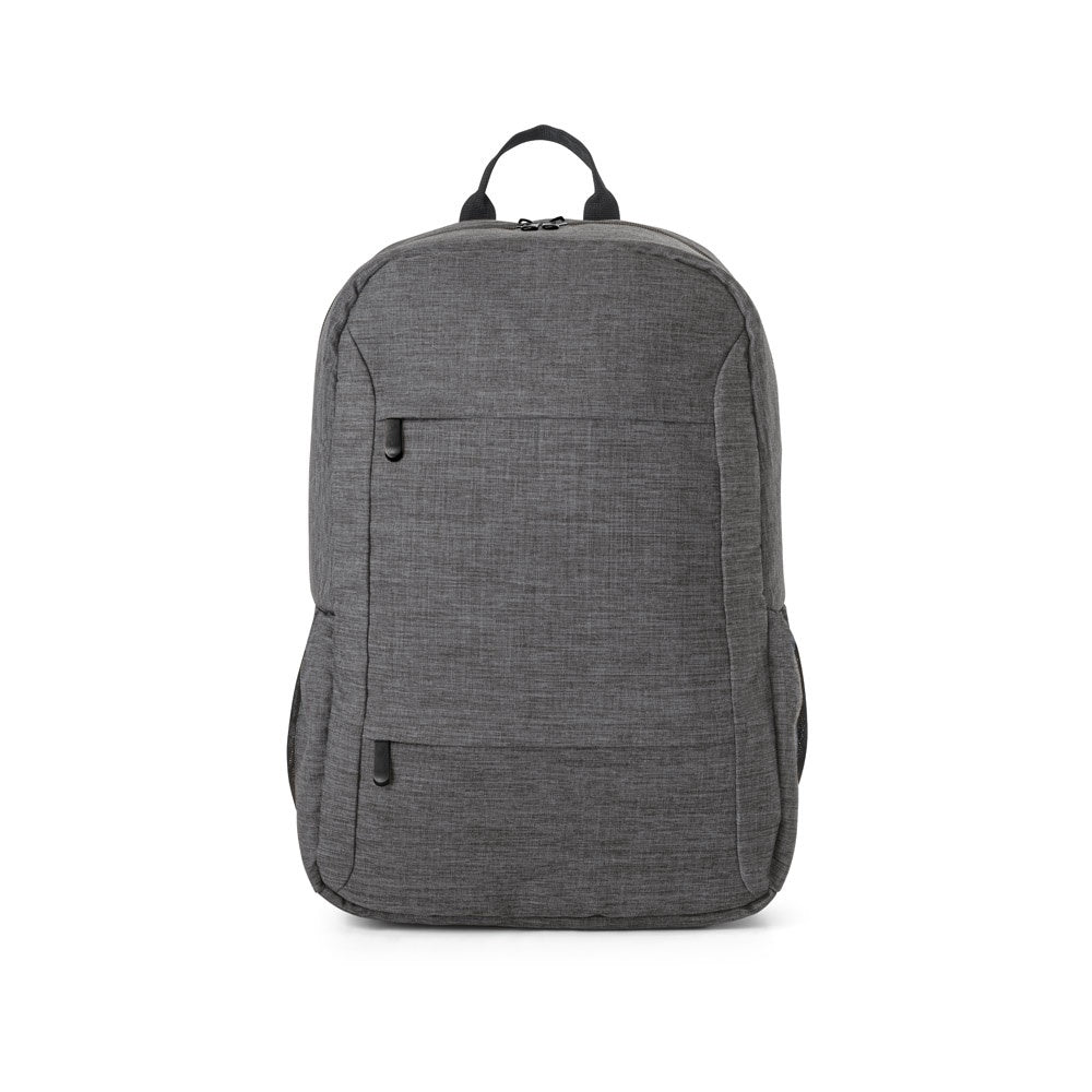 BUSINESS promotional laptop bag in dark grey (detail view) with custom logo branding