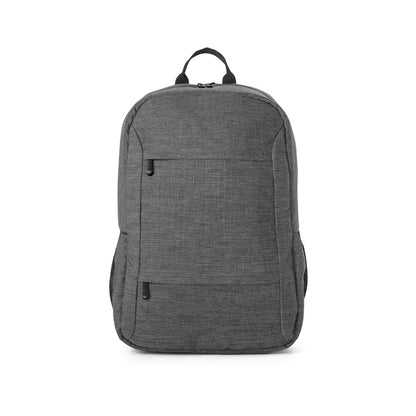 BUSINESS promotional laptop bag in dark grey (detail view) with custom logo branding