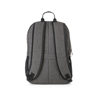 BUSINESS promotional laptop bag in dark grey (detail view) with custom logo branding