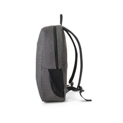 BUSINESS promotional laptop bag in dark grey (detail view) with custom logo branding