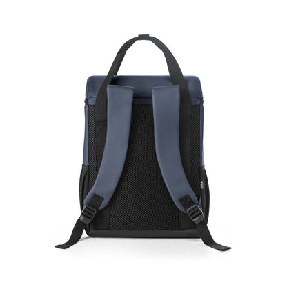 ROMA L promotional cooler bag in blue (detail view) with custom logo branding