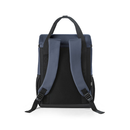 ROMA L promotional cooler bag in blue (detail view) with custom logo branding