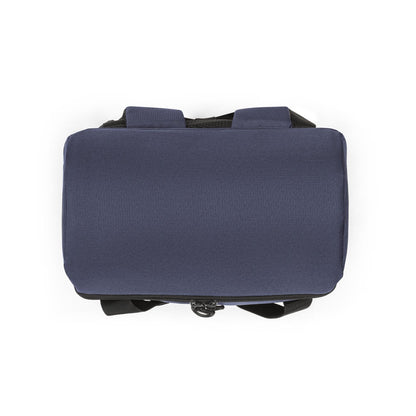 ROMA L promotional cooler bag in blue (detail view) with custom logo branding