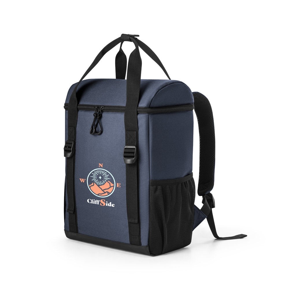 ROMA L promotional cooler bag in blue with custom logo branding