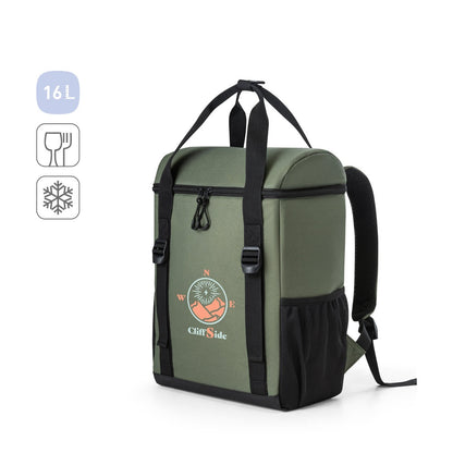 ROMA L promotional cooler bag (complete set view) with custom logo branding