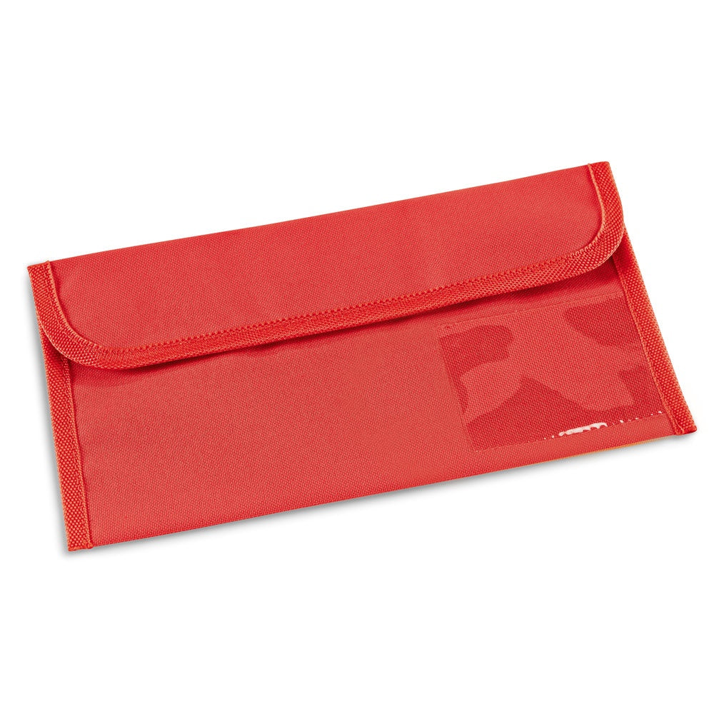 AIRLINE promotional travel accessory in red with custom logo branding