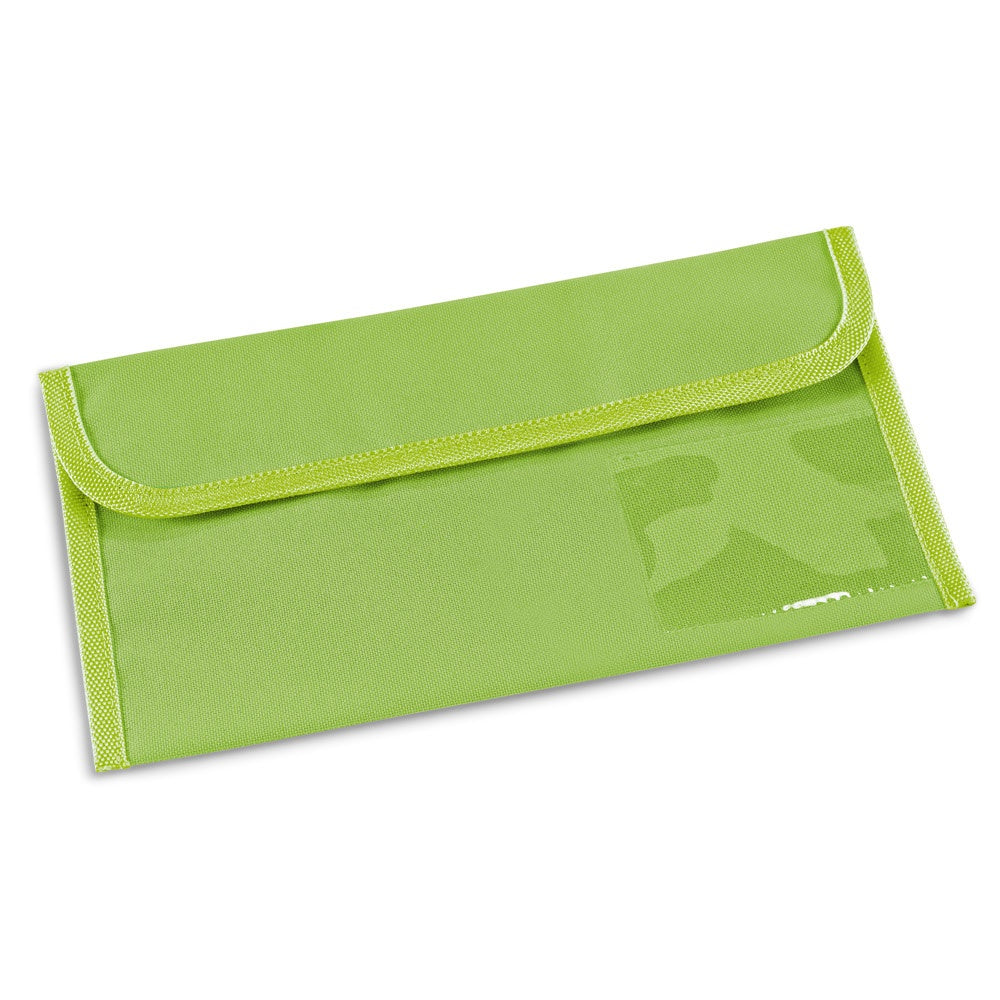 AIRLINE promotional travel accessory in light green with custom logo branding