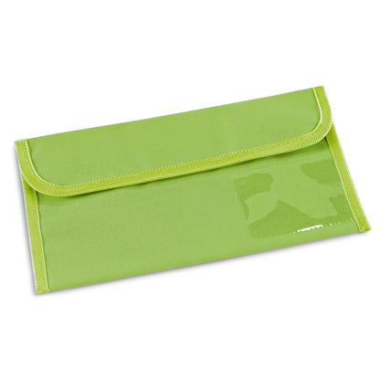 AIRLINE promotional travel accessory in light green with custom logo branding