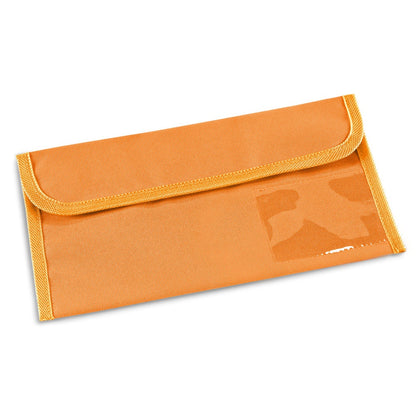 AIRLINE promotional travel accessory in orange with custom logo branding