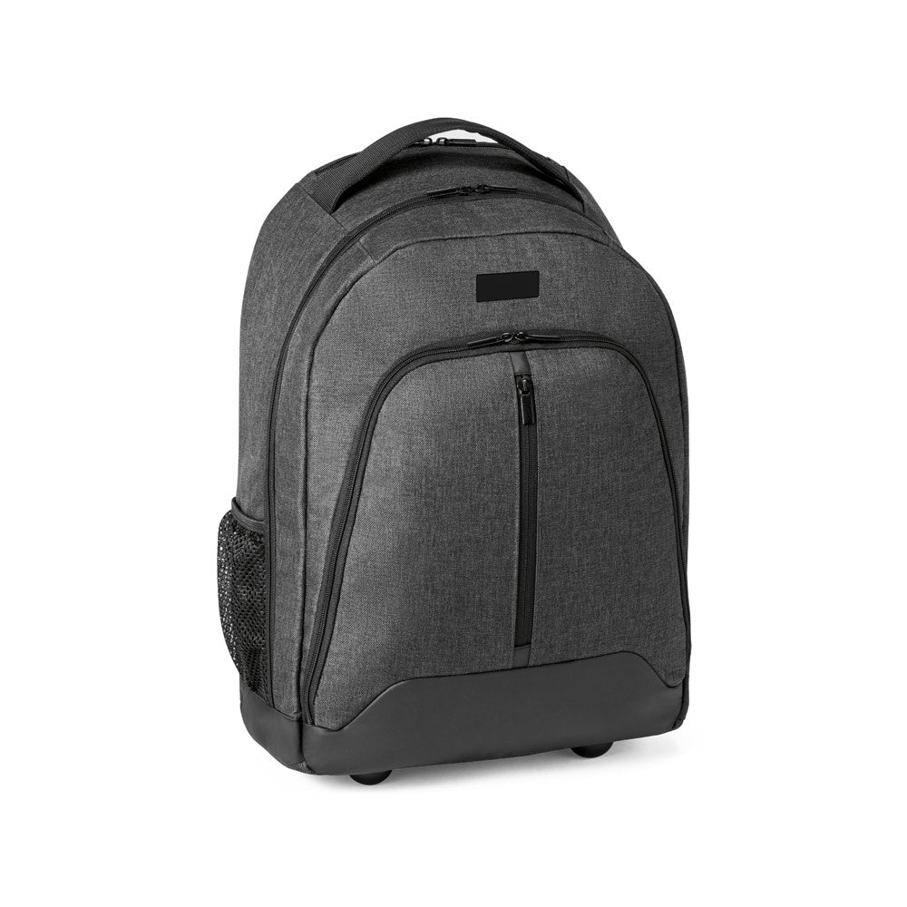EINDHOVEN promotional laptop bag in dark grey with custom logo branding
