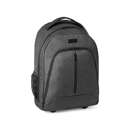 EINDHOVEN promotional laptop bag in dark grey with custom logo branding