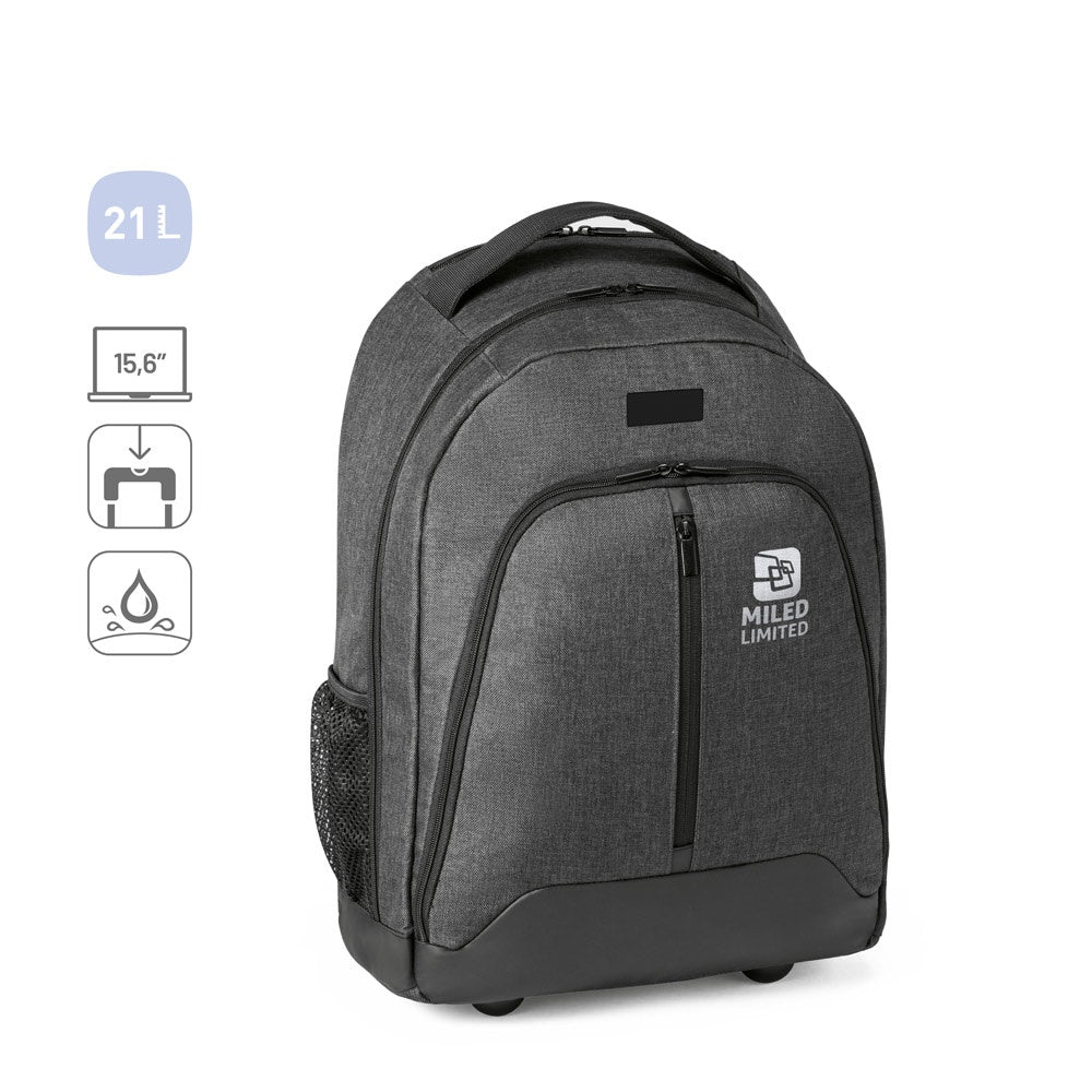 EINDHOVEN promotional laptop bag (complete set view) with custom logo branding