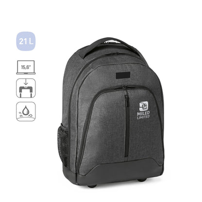 EINDHOVEN promotional laptop bag (complete set view) with custom logo branding