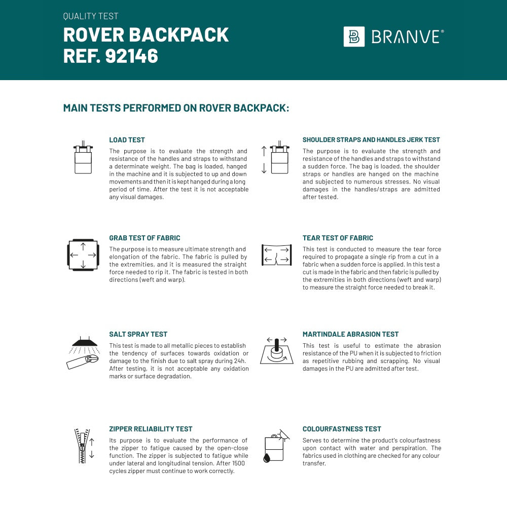 ROVER BACKPACK promotional backpack with custom logo branding